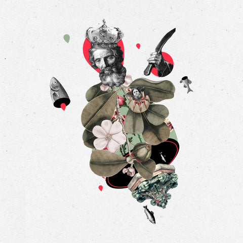 El jardín del rey, collage de CASACOLLAGE. Selección 2, obra S2-05.