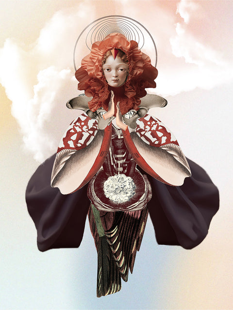 La devoción, collage de CASACOLLAGE. Original actualizado de 3543 × 4724 píxeles.