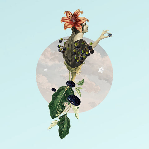 La flor, collage de CASACOLLAGE. Original actualizado de 3543 × 3543 píxeles.