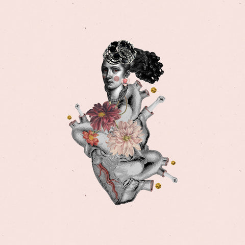 Revolución de corazón, collage de CASACOLLAGE. Original actualizado de 3543 × 3543 píxeles.