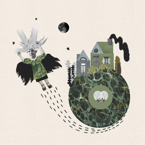 Vuela, vuela, collage de CASACOLLAGE. Selección 2, obra S2-29.