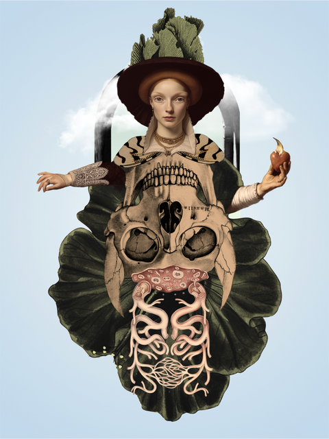 Deseo, collage de CASACOLLAGE. Selección 2, obra S2-30.