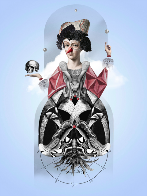Carnaval, collage de CASACOLLAGE. Selección 2, obra S2-31.